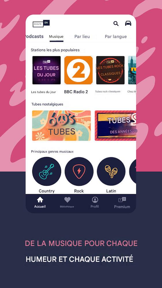 TuneIn Pro : sports en direct, actualités, musique et podcasts
